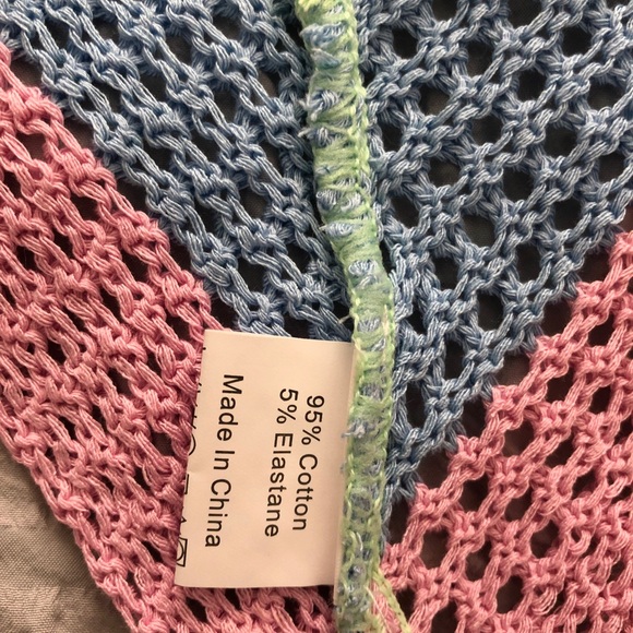 Multicoloured Crochet Halter Top - Picture 4 of 4